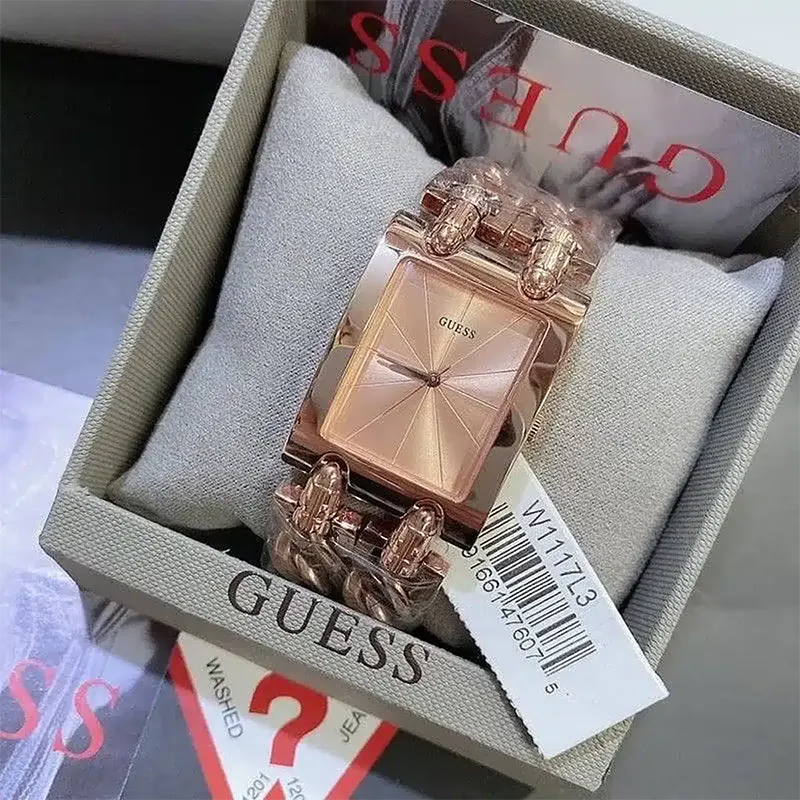 Guess Mod Champagne Rose Gold-tone Ladies Watch- W1117L3